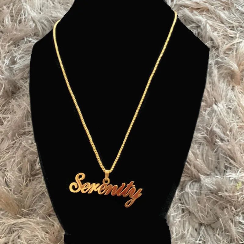 "The Signature" Personalized Nameplate Necklace - LaVie Jewelery