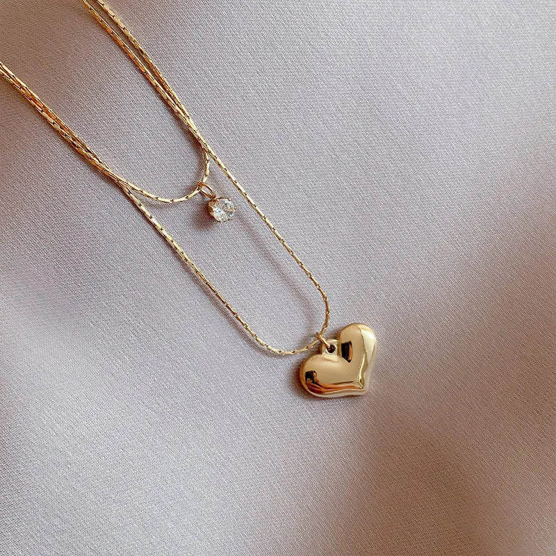 Stainless Steel Double Layer Necklace - LaVie Jewelery