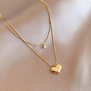 Stainless Steel Double Layer Necklace - LaVie Jewelery