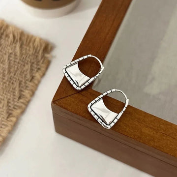 925 Sterling Silver Zircon Hoop Earrings - LaVie Jewelery