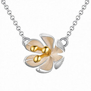 Handmade Gold Silver Two - tone Lotus Flower Jewelry Set - LaVie Jewelery
