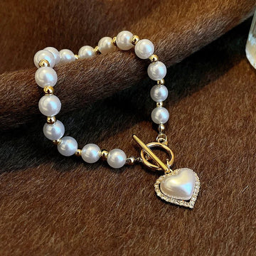 Elegant Charm Pearl Bracelet - LaVie Jewelery
