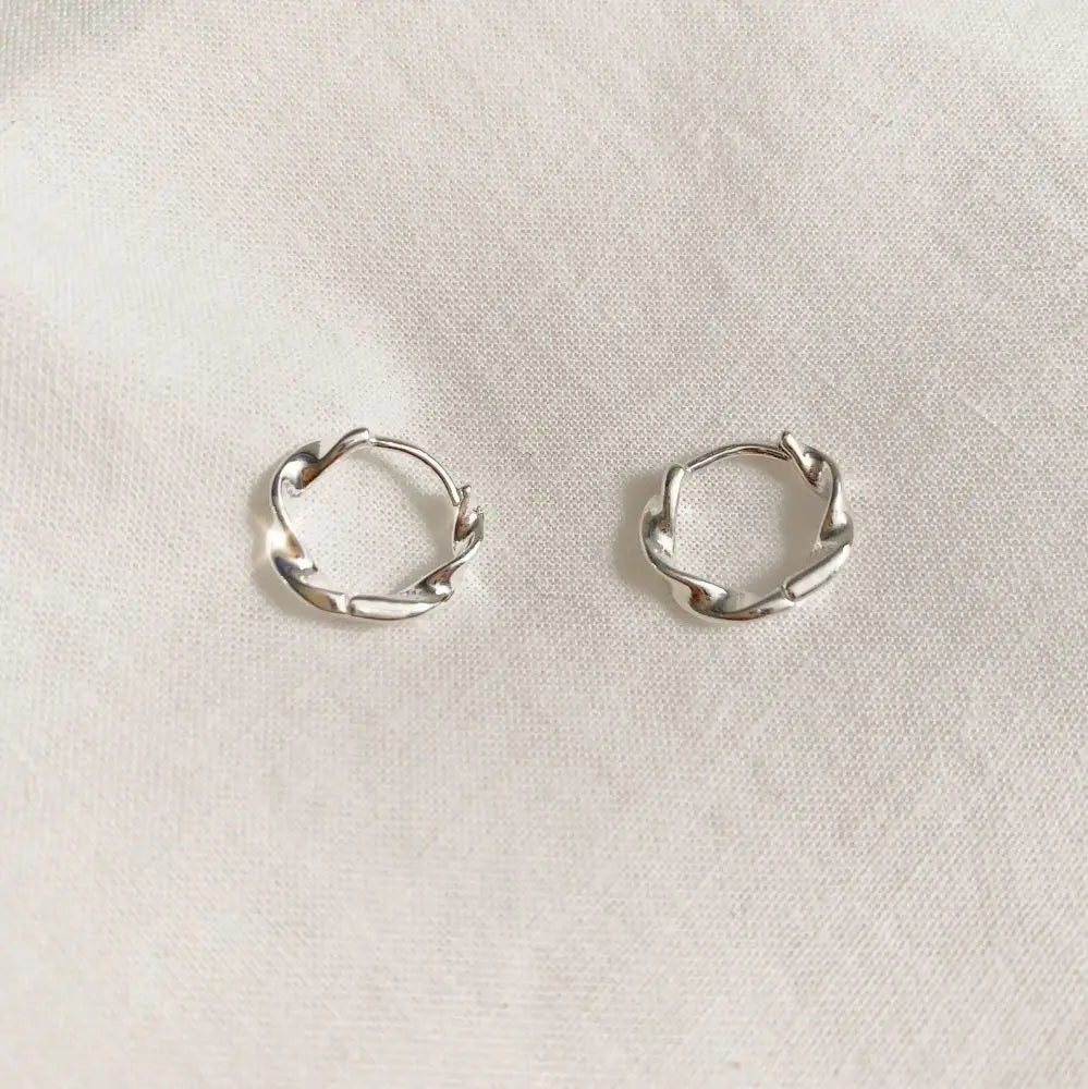 18K Gold Plated Silver Color Circle Hoop Earrings - LaVie Jewelery