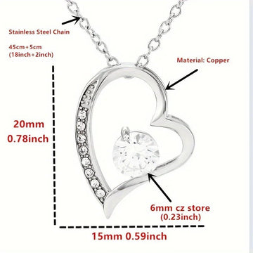 "Eternal Sisterhood" Heart Pendant Necklace - The LaVie Jewelry