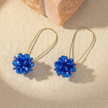 Flower Ball Versatile Elegant Long Earrings - LaVie Jewelery