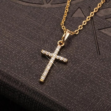 Cross Pendant Rhinestone Adjustable Necklaces - LaVie Jewelery
