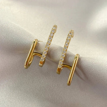 Exquisite Rhinestone Decor Ear Cuff Earrings - LaVie Jewelery