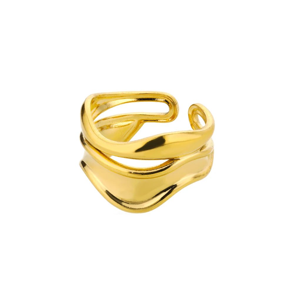 18K Gold Plating Stainless Steel Rings - LaVie Jewelery