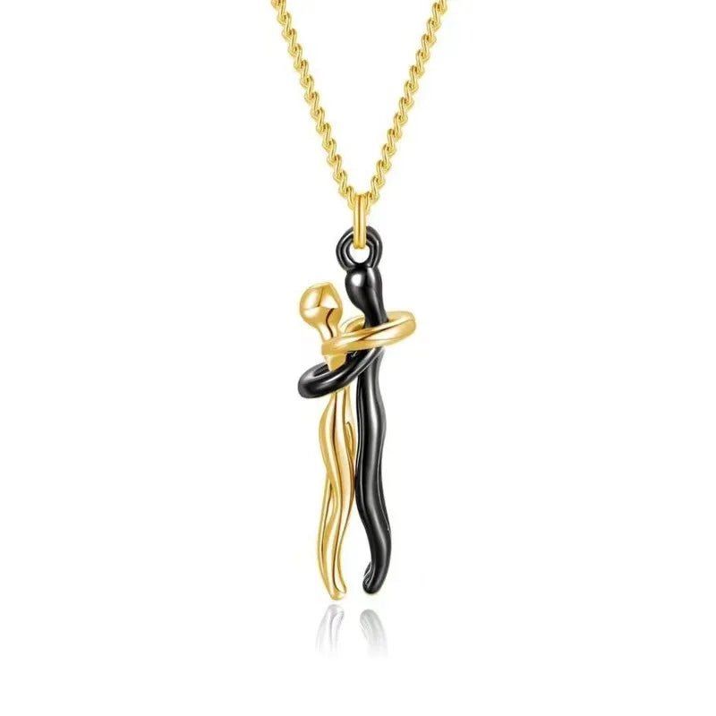 "The Eternal Embrace" Hugging Couple Necklace - The LaVie Jewelry