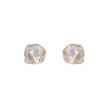 Luxury Camellia Stud Earrings - LaVie Jewelery