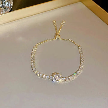 Korea Square Zircon Adjustable Bracelet - LaVie Jewelery