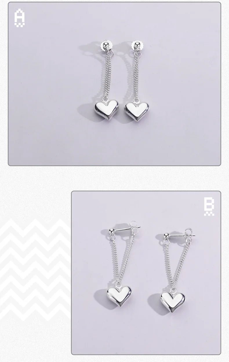 Heart - shaped Hoop Earrings - LaVie Jewelery
