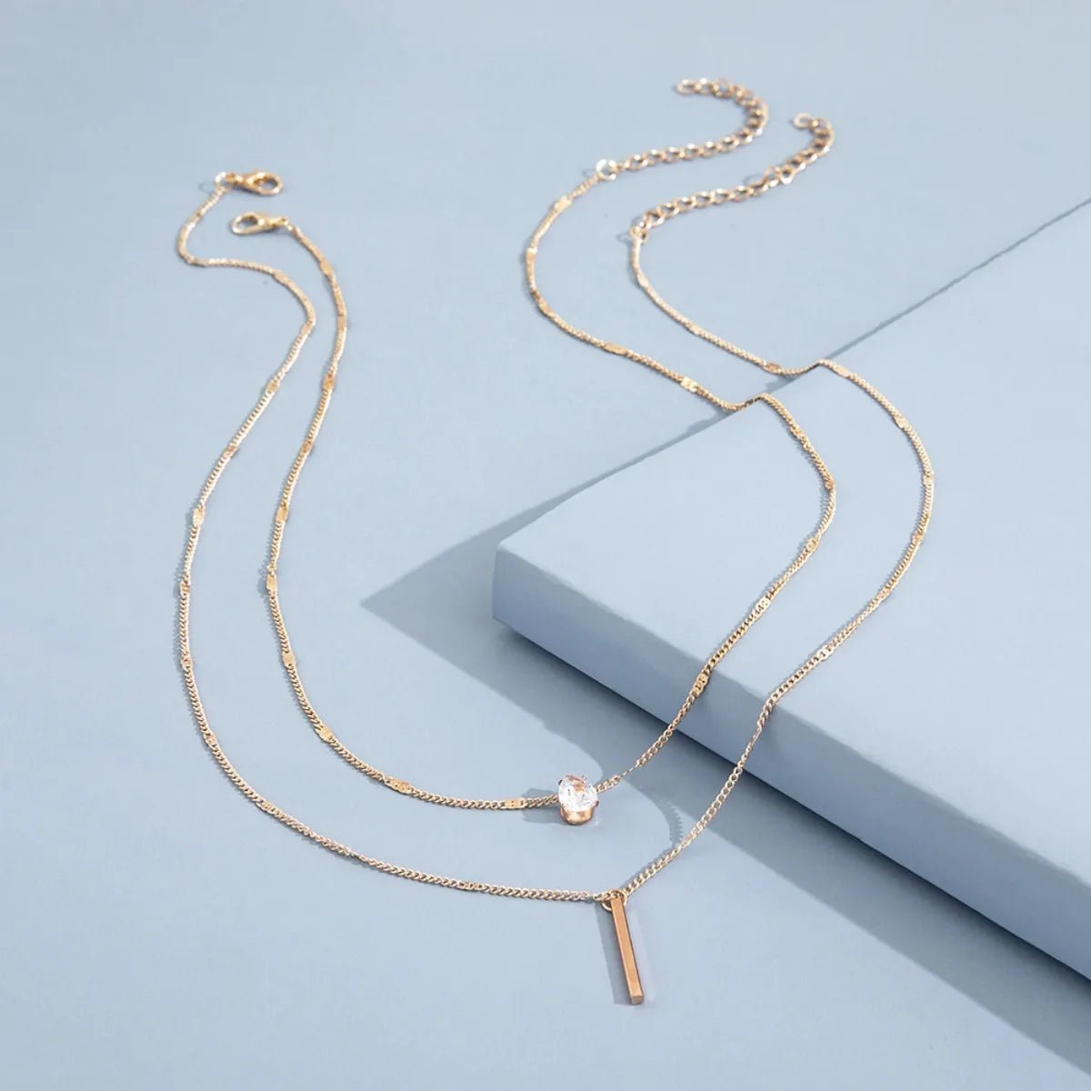 Multi - layer Star Heart Shape Water Drop Pendant Chain Necklace - LaVie Jewelery