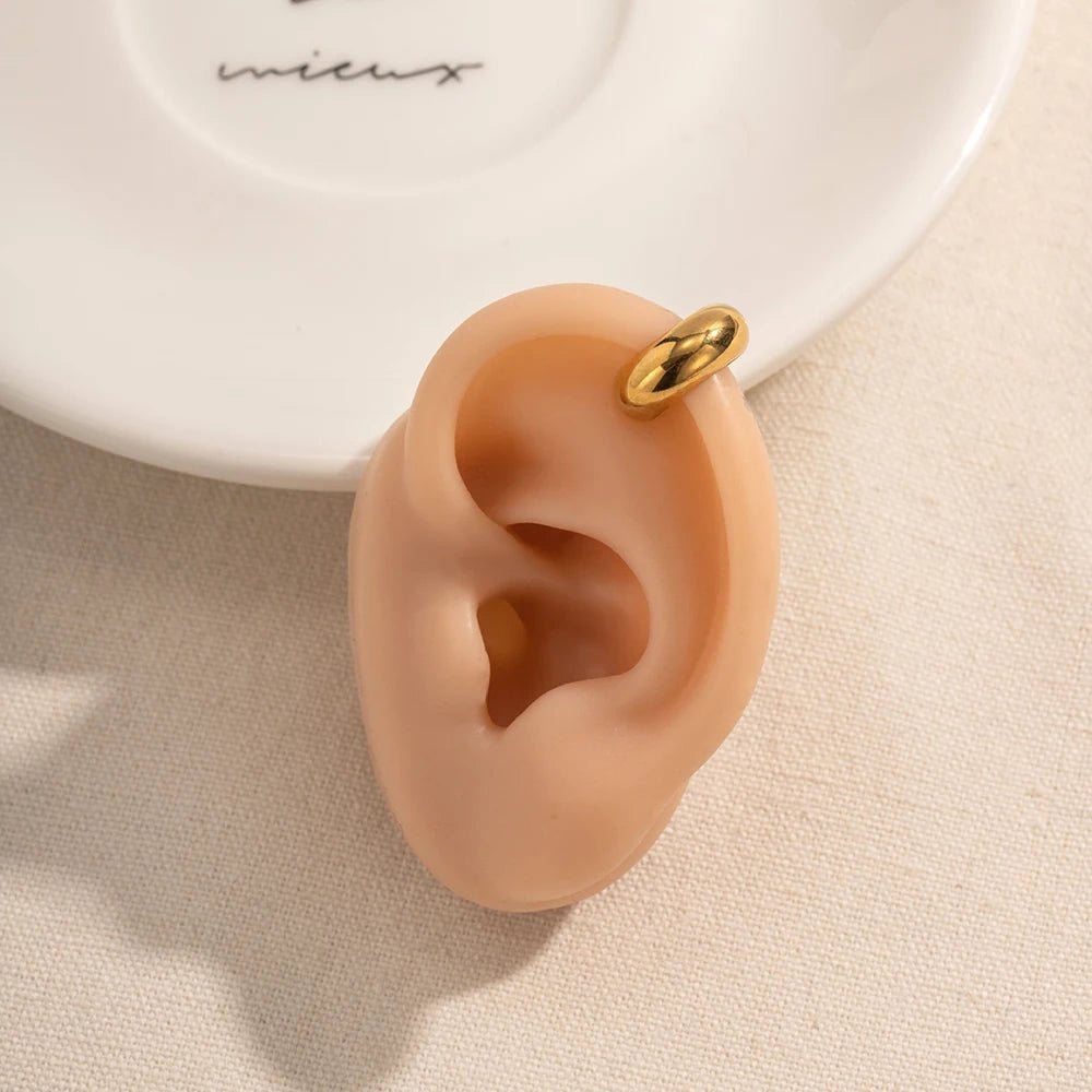 Stylish Metallic Gold Silver Color Earrings - LaVie Jewelery