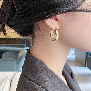 Korean Classic Hoop Earrings - LaVie Jewelery