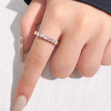 Luxary 925 Sterling Silver Real Moissanite Ring - LaVie Jewelery