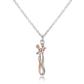 "The Eternal Embrace" Hugging Couple Necklace - The LaVie Jewelry