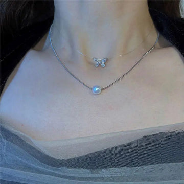 Gold Color New Beads Pearl Choker Necklace - LaVie Jewelery