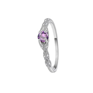 Europian Style Amethyst Zirconia Rings - LaVie Jewelery