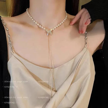 Gold Color New Beads Pearl Choker Necklace - LaVie Jewelery