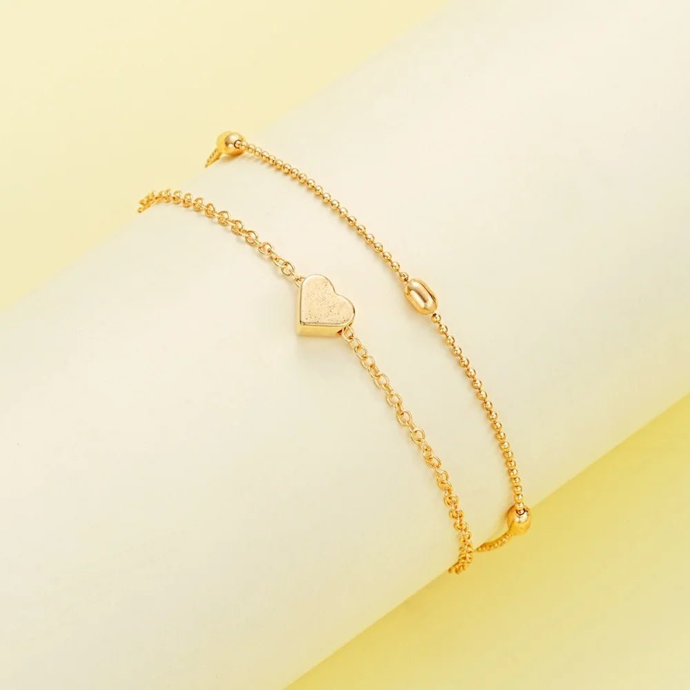 14K Gold Plated Heart Pearl Pendant Jewelery Sets - LaVie Jewelery