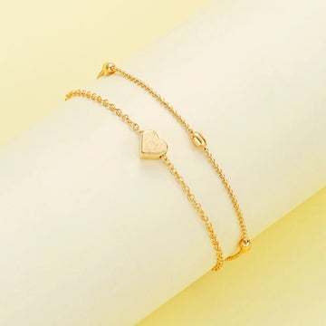 14K Gold Plated Heart Pearl Pendant Jewelery Sets - LaVie Jewelery
