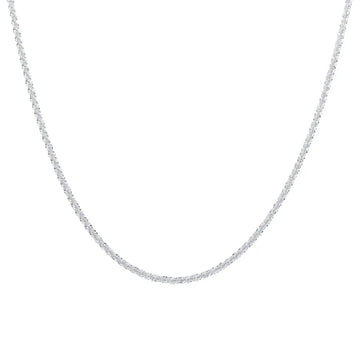 Silver Color Sparkling Clavicle Chain Choker Necklace - LaVie Jewelery