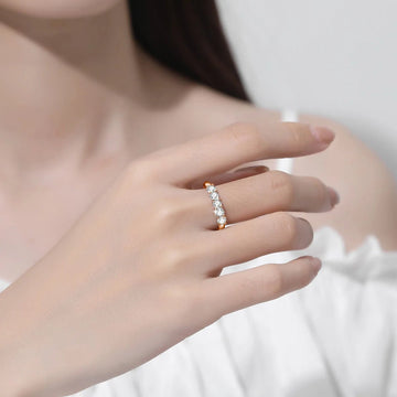 1ct D‑Color Moissanite Eternity Ring - LaVie Jewelery