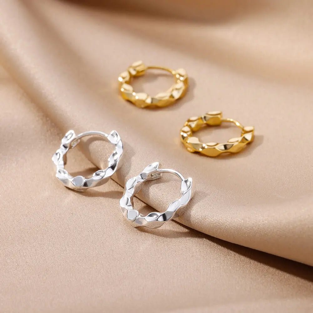 Stainless Steel Vintage Elegant Round Hoop Earrings - LaVie Jewelery