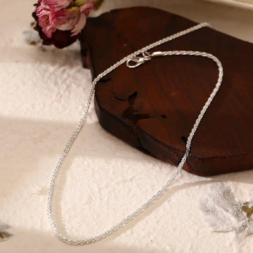 Silver Color Sparkling Clavicle Chain Choker Necklace - LaVie Jewelery