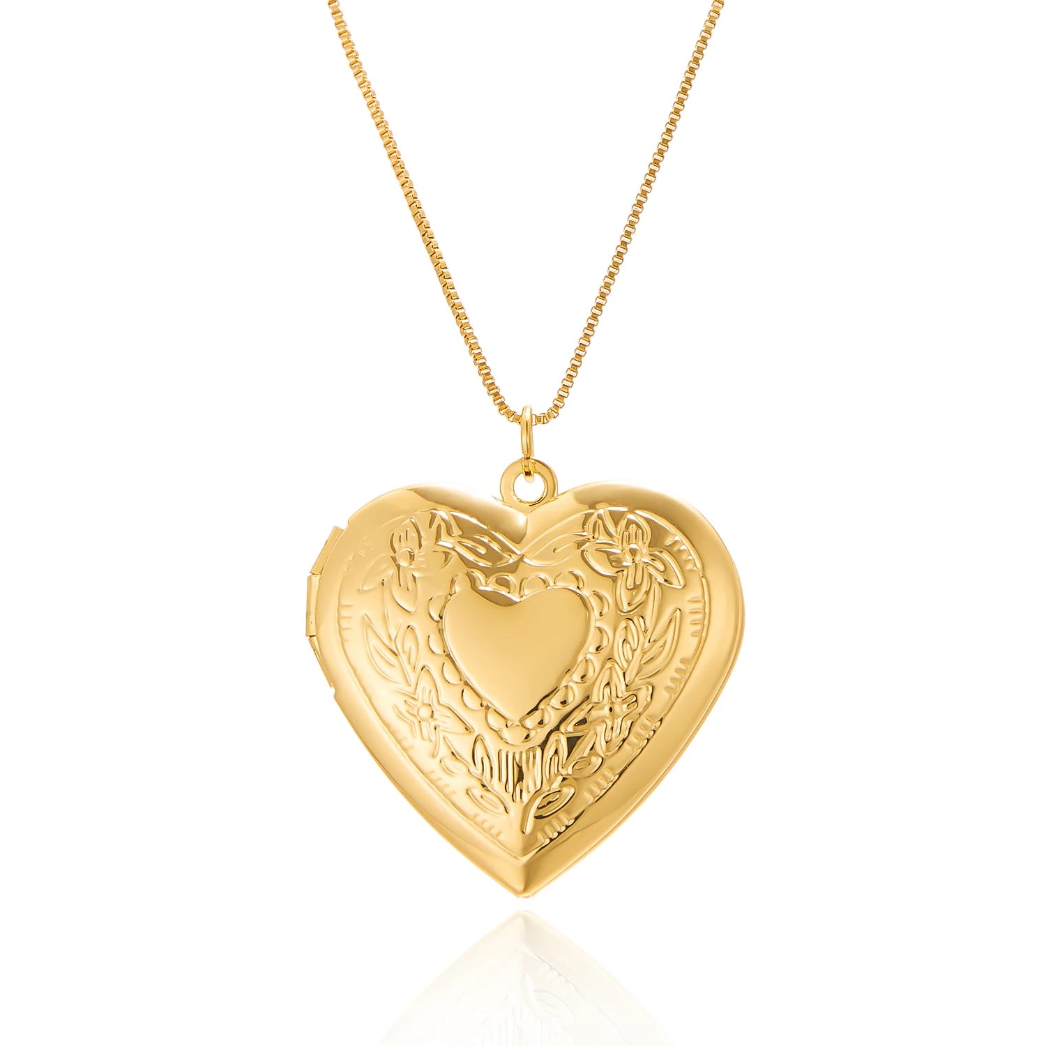 "The Secret Message" Heart Locket Necklace - LaVie Jewelery