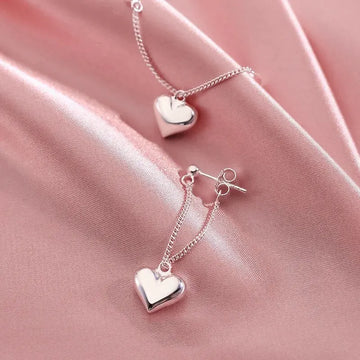 Heart - shaped Hoop Earrings - LaVie Jewelery