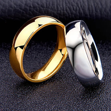 Stainless Steel 6mm Titanium Rings - LaVie Jewelery