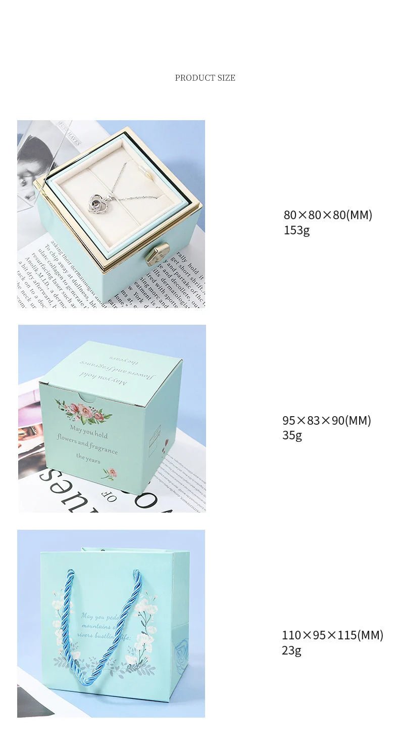 "The Secret Garden" Soap Rose Drawer Gift Box - LaVie Jewelery