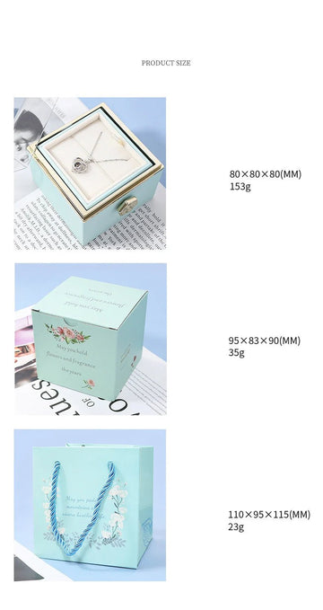 "The Secret Garden" Soap Rose Drawer Gift Box - LaVie Jewelery