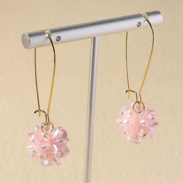 Flower Ball Versatile Elegant Long Earrings - LaVie Jewelery