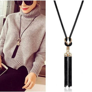 Women Necklaces Pendants Tassel Sweater Chain Fashion Long Necklace - LaVie Jewelery