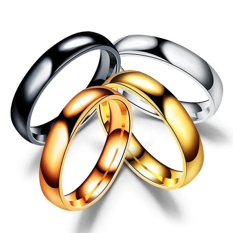 Stainless Steel 6mm Titanium Rings - LaVie Jewelery