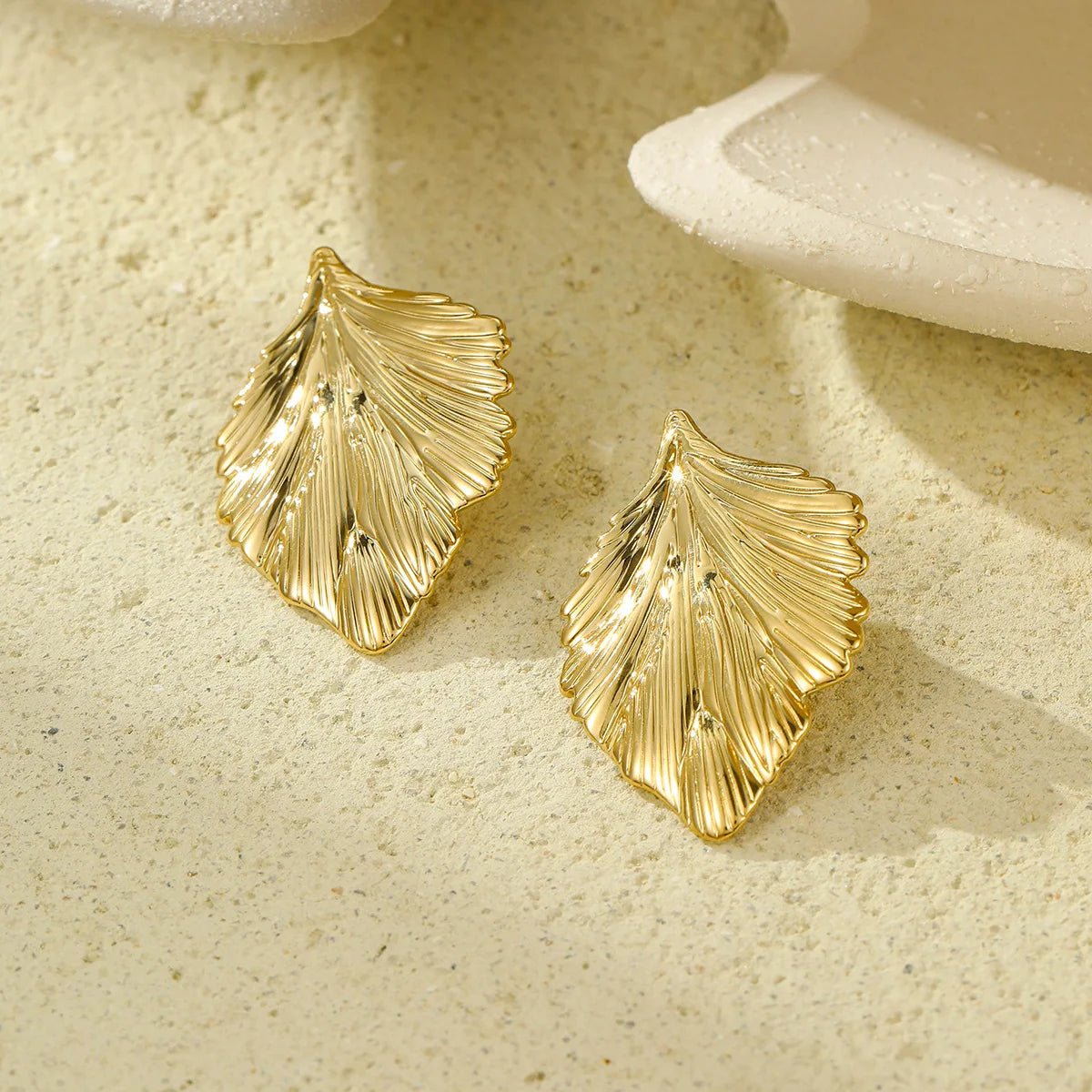 18K Gold Plated Stainless Steel Butterfly Stud Earrings - LaVie Jewelery