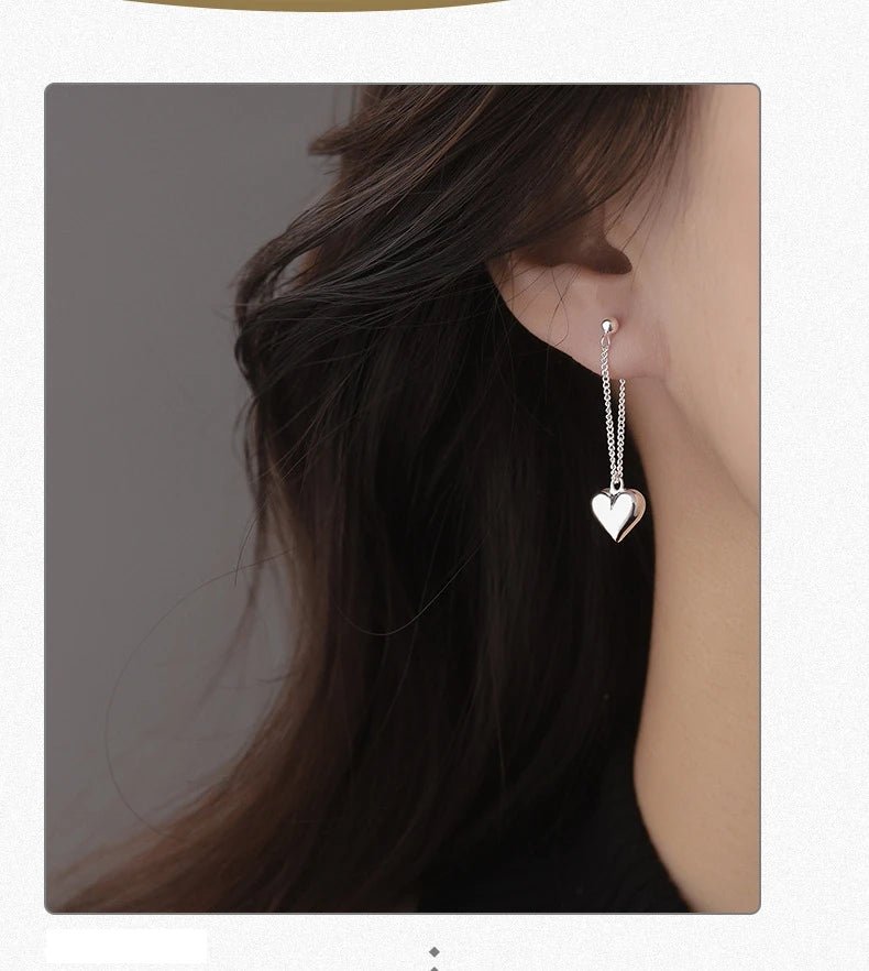 Heart - shaped Hoop Earrings - LaVie Jewelery
