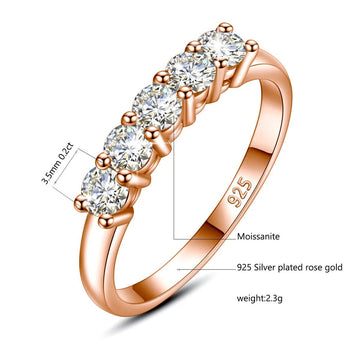 1ct D‑Color Moissanite Eternity Ring - LaVie Jewelery