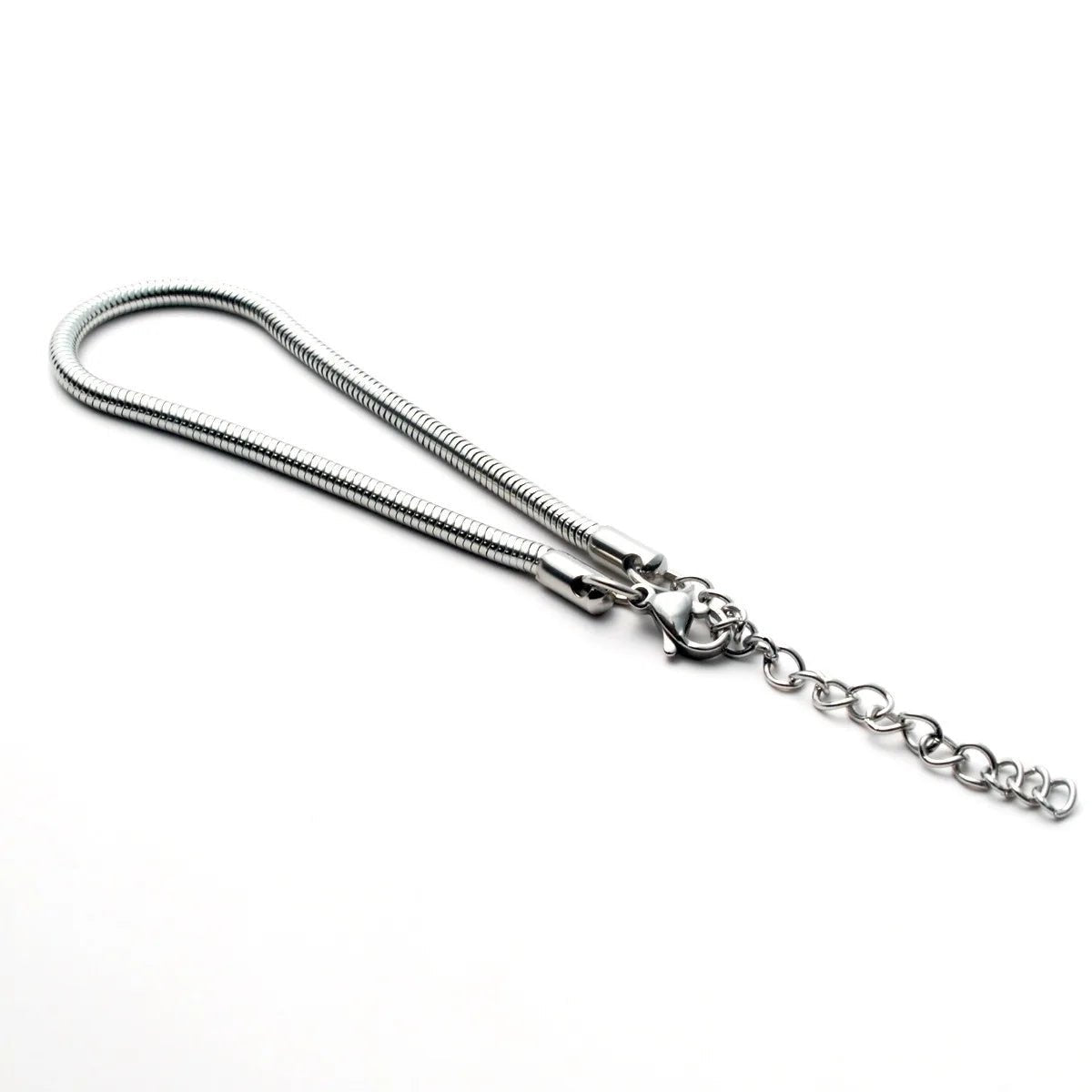 Stainless Steel Round Bone Chain Bracelet - LaVie Jewelery