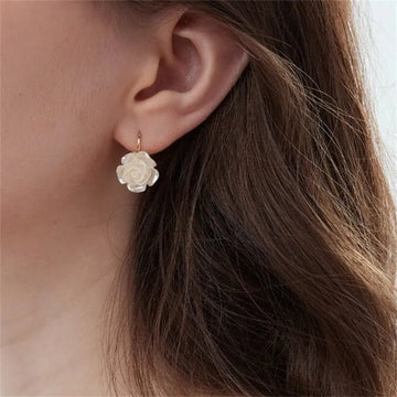 Elegant Multi - Flower Pearl Earrings - LaVie Jewelery