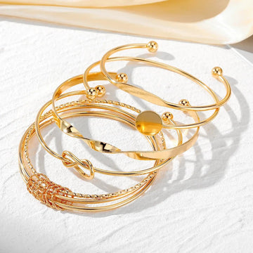 Punk Trendy Multilayer Twist Sparkling Adjustable Bracelets - LaVie Jewelery