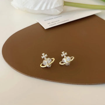 Elegant Double Side White Shell Pearl Stud Earrings - LaVie Jewelery