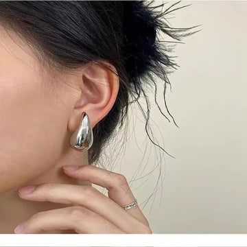 Gold Plated Teardrop Stud Earrings - LaVie Jewelery