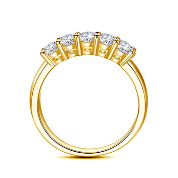 1ct D‑Color Moissanite Eternity Ring - LaVie Jewelery