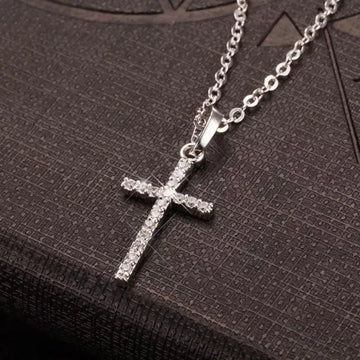 Cross Pendant Rhinestone Adjustable Necklaces - LaVie Jewelery