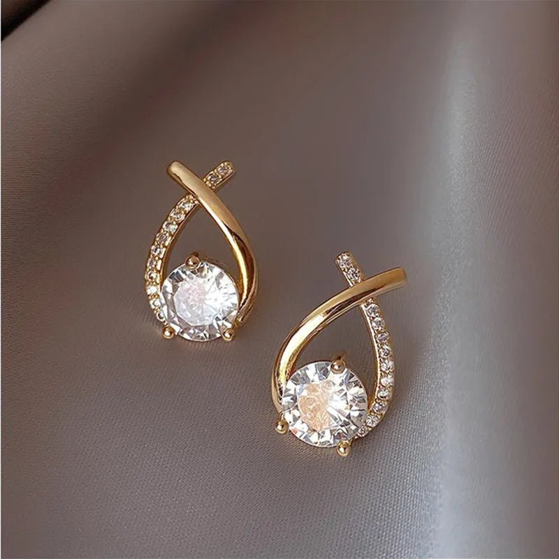 Rhinestone Stud Earrings - LaVie Jewelery