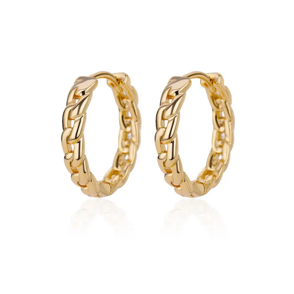 Stainless Steel Vintage Elegant Round Hoop Earrings - LaVie Jewelery